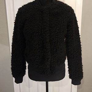 Who What Wear faux fur jacket sz small